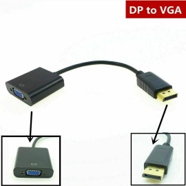 Unbranded/Generic Display Port DP to VGA Adapter Cable cord 1080P laptop desktop Game Monitor PC