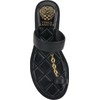 Vince Camuto Women's Lexie Flat Sandal, Black, 11