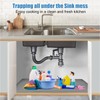 Under Sink Mat for Kitchen Waterproof, 19" x 19" Silicone