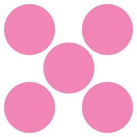 LiteMark Sensory Path Durable Vinyl 5 Pack Pink 9.5" Hop Dots Mix and Match with Our Other Shapes and Phrases to Create Great Activities for Children in The Classroom, Daycare or playroom