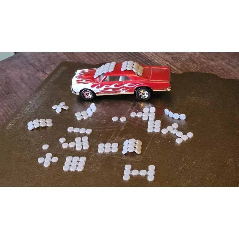 Hot Wheels Bendable Reflective Armor 3d printed. 1/64 scale. Car