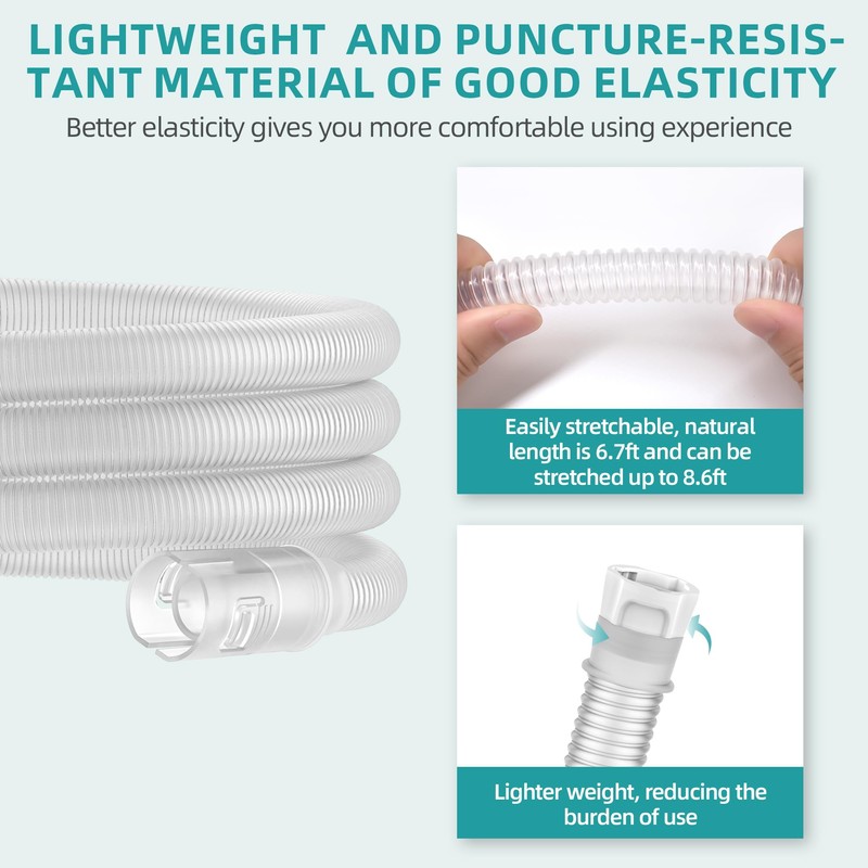 2 Packs Replacement CPAP Hose Compatible with Airmini, 2 Packs