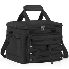 TEUEN Insulated Lunch Box for Women Men, 15L Large Reusable Lunch Bag, Leakproof Cooler Bag for Adults, Durable Waterproof Lunchbox with Adjustable Shoulder Strap for Work Picnic Beach