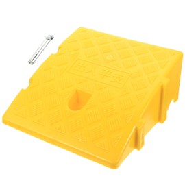 Minkissy Portable Wheelchair Ramp for Curb Doorway Stair Carpet Treads Plastic Curb Ramp