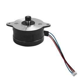 3D Printer Circular Stepper Motor, K1 Extruder Stepper Motor with 12 Tooth Gear, Pancake Stepping Motor Replacement for Creality K1 / K1C / K1 Max/Ender 3 V3 / Ender 3 V3 Plus 3D Printers
