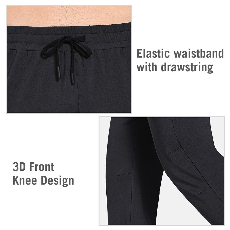 baleaf Men's Fleece Lined Pants Winter Athletic Workout Hiking Track