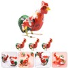 Alipis Pack of 4 Vintage Tin Toy Wind Up Chicken