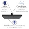 WENKO Automatic Clean Rain Shower Head, Anti-limescale Function, Square Shower