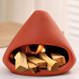 Handcrafted Incense Holder Ceramic Palo Santo Holder for Sticks & Cones - Incense Burner for Aromatherapy Spiritual Meditation Yoga Home Decor Gift (Style D)