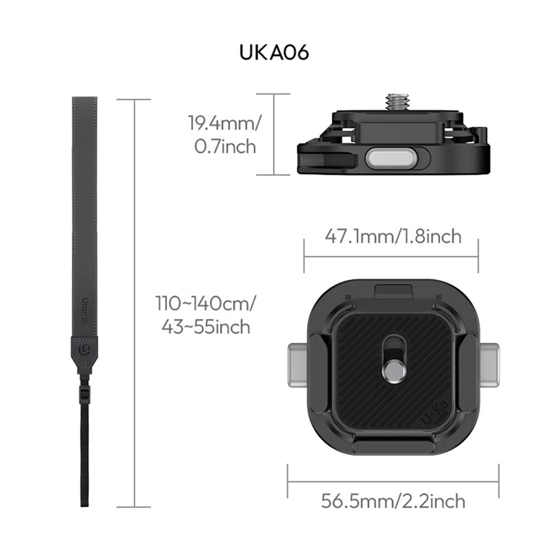 Ulanzi C036 UKA06 Uka Quick Release Shoulder Strap Kit/One-Touch Detachable