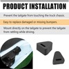 Icyhaws 2pcs Rubber Tailgate Stop Latch Bumpe 16633065 Compatible with
