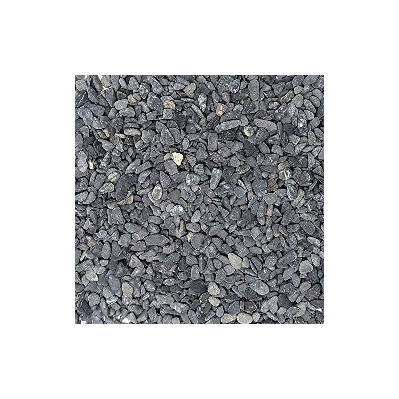 Midwest Hearth Natural Decorative Gray Bean Pebbles 1/5" Size (5-lb