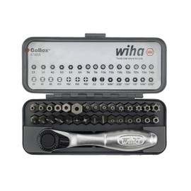 Wiha 74958 32 Piece GoBox Security Bit Set with Mini Ratchet