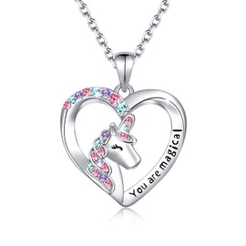 Shelucky Christmas Gifts for Kids Gifts for Teen Girls Unicorn Gifts for Girls Unicorn Necklace for Girls, Girls Necklaces Kids necklace Jewelry Birthday Daughter Granddaughter Niece (3 years old+)