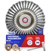 8 Inch Steel Wire Wheel Brush Weed Trimmer for Weed