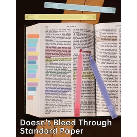 NiArt Aesthetic Bible Note-Taking Set, 6 Highlighters Pastel & Gel Pens, 200 Sticky Notes, No Bleeding Bible Markers, Perfect for School, Journaling, Bible Accessories & Back to School