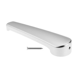 Briny River Bathroom Door Handle 7mm Hole for Caravans and Motorhomes with Fixing Screw Silver