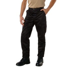 Rothco Tactical BDU Pants (US, Alpha, 5X-Large, Regular, Regular, Black)