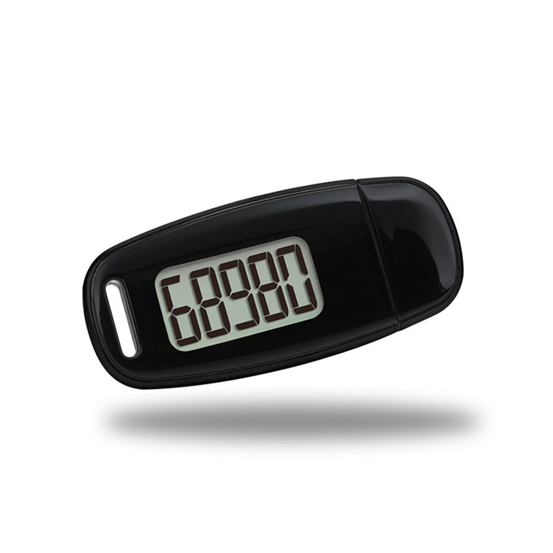 3D Sensor Pedometer Step Counting Device with Blue Backlight Clip-on