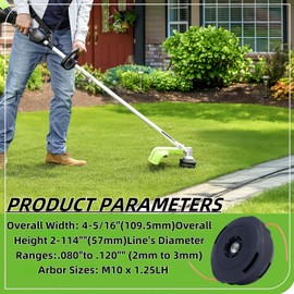 COSVMUF 2 Pack 128LD Trimmer Head T25 for Husquvarna Weed Eater 124L 125L 128L 128LD 128R 128RJ 223L 122L 125C 125L 125LDX 128R 128RJ 223L 223R 322C 323C Weed Eater Parts 966674401 537338306