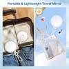 40X Magnifying Mirror for Travel with Handle, Double-Sided 1X/40X Magnification