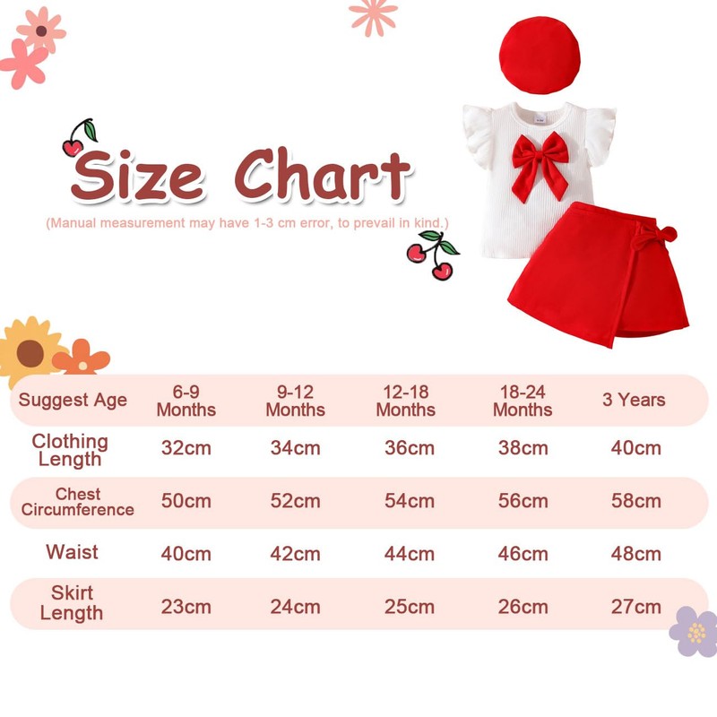 HEOXIN Baby Clothing Set, 17, Red, 18-24M