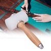 Leather Carving Hammer White T Shaped Nylon Leather Stamping Hammer