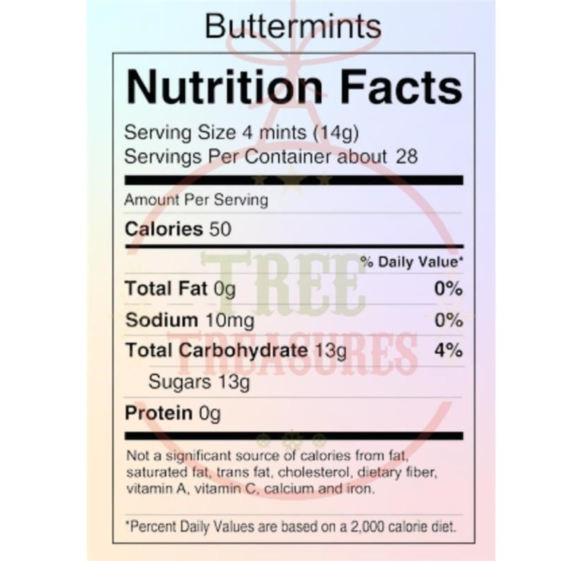 216ct Butter Mints Bulk - Two Hearts Buttermints Individually Wrapped