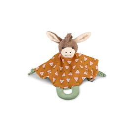 Sterntaler Emmilius Donkey Comforter 21 cm Fluffy Fabric and Jersey Ochre Yellow/Multi-Colour Machine Washable