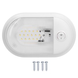 LED RV Ceiling Dome Light 360lm Dome Replacement Lighting with On Off Switch for RVs Trailers Campers 10‑24V