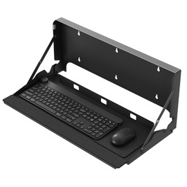 Flip Down Wall Mount Keyboard Tray, 24 Inch Keyboard Holder