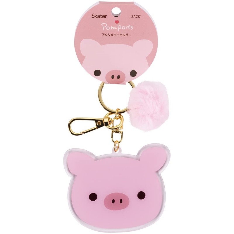 Skater ZACK1-A Acrylic Key Holder Pompon's Pig