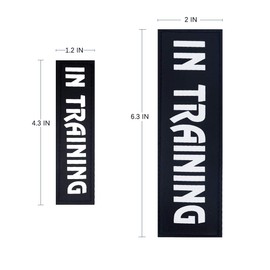 Dog Vest Patches, Service Dog/in Training/Emotional Support/Thrapy Dog/DO NOT PET PU Patches Velcro - 2 Free Removable Dog Tags for Dog Harness, Collar & Leash