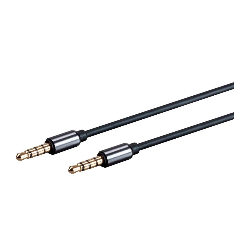 Monoprice - 124437 Onyx Series Auxiliary 3.5mm TRRS Audio &