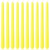 10 Inch Yellow Taper Candles for Summer Parties, 10 Packs