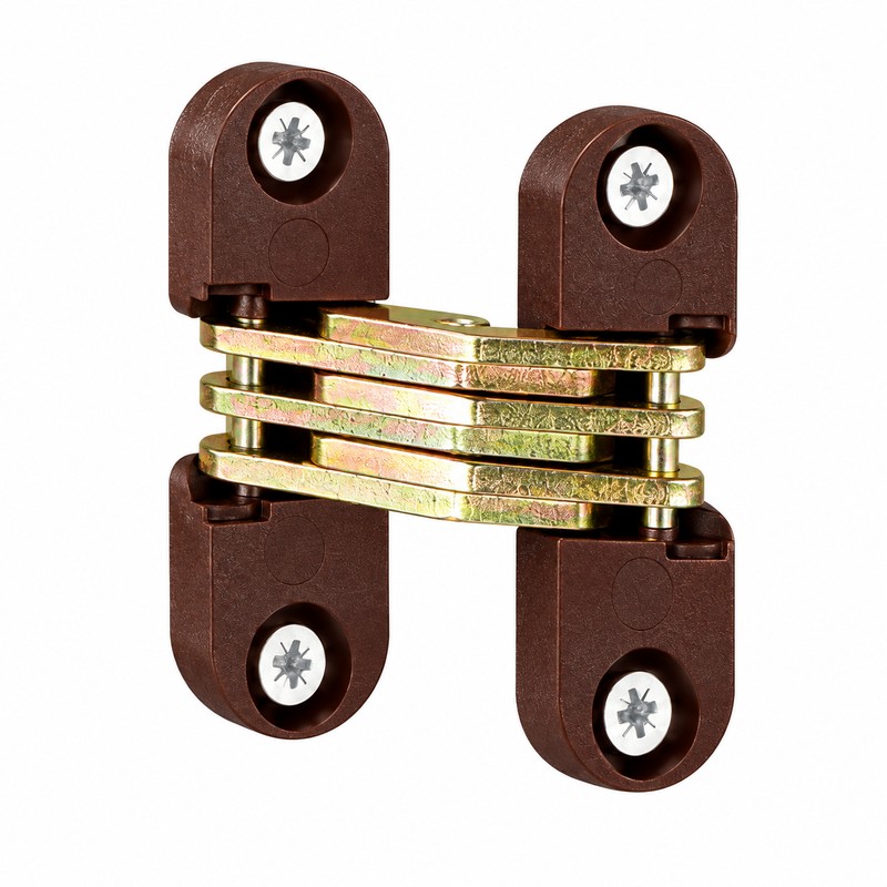 33x11mm Plastic Hidden Hinges Invisible Folding Cross Hinges for Furniture