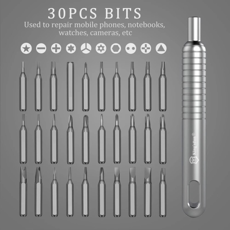 Kingsdun 30 in 1 Screwdriver Repair Tool Kit Set For