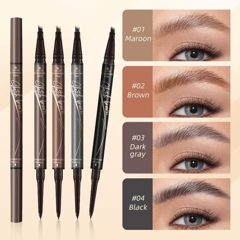 Lápiz Para Cejas 2 en 1 de Lápiz de Cejas