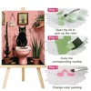 Lxmsja Cat Paint by Numbers Kit for Adults, Abstract Botanical