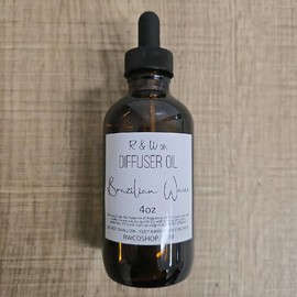 4oz Diffuser Oil (Glass bottle w/ dropper) - Scent: Imported Mahogany