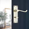 Victorian Scroll Internal Lever WC Bathroom Door Handles Chrome/Brass/Satin, Ideal