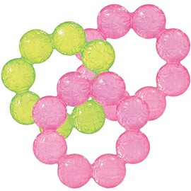 Paquete de 3 mordedores de agua lima/rosa