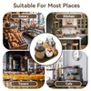 Funny Salt and Pepper Shakers with Chef Figurines Holder, Resin