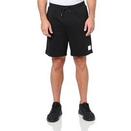 HUGO Square Logo Pull On Jersey Shorts Black Pepper