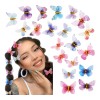 20 Pzs Para El Pelo Con Forma De Mariposa Cabello