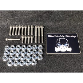 MacDaddy Racing Banshee Stainless Bolt Kit, Case Nuts, Cylinder And Head Nuts