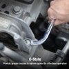 DURATECH Half Moon Box Wrench Set, Metric, 5-Piece, 8mm to