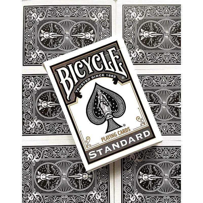 Bicycle Black Playing Cards, Standard Index, 1 Deck