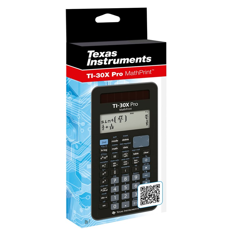 Texas Instruments TI-30X Pro Mathprint School Calculator with 4 Line