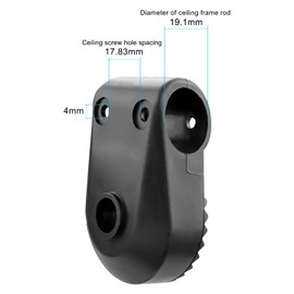 2Pcs Garden Swing Plastic Fittings, Attach Canopy Frame to Swing Frame, Patio Swing Canopy Replacement Parts with 1.9cm Swing Frame Interface, Type B